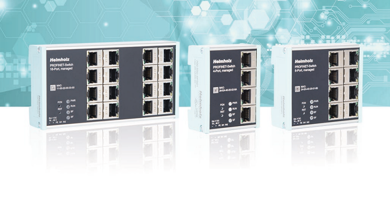 Profinet switch kiểu flat, managed, 4, 8, 16 port RJ45 - overview