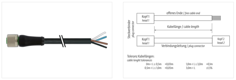 Đầu nối nguồn M12 female T-code Murrelektronik 7000-P7651-P070500 - detail 1