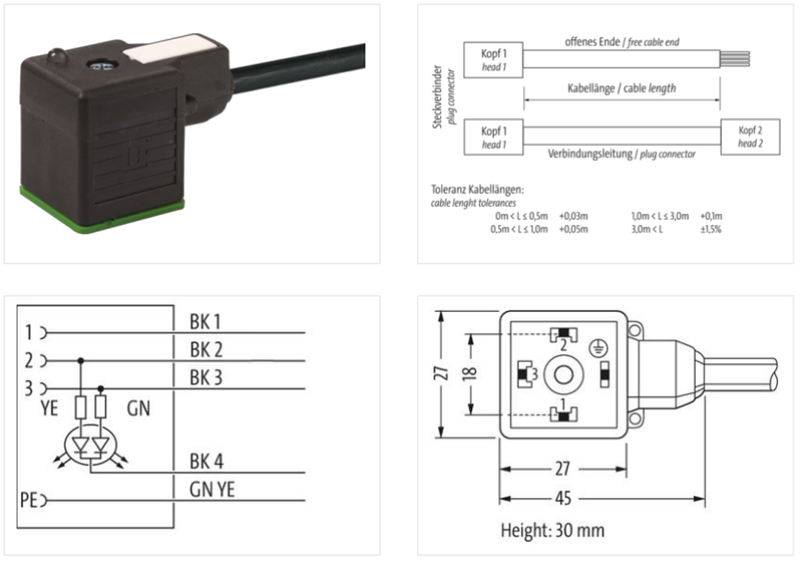 Đầu nối van điện từ form A Murrelektronik 7000-18151-6380250 - detail 1