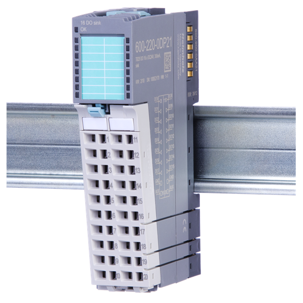 Digital output module - 16DO DC 24 V, 300 mA, sink 600-220-0DP21 - header