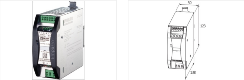 Bộ nguồn DC 24V 5A Murrelektronik Emparro 1 pha 85440 - detail