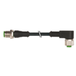 Cáp 1.5m có đầu nối M12 male-M12-female 90° A-code 4 ruột của Murrelektronik 7000-40121-6340150 - header