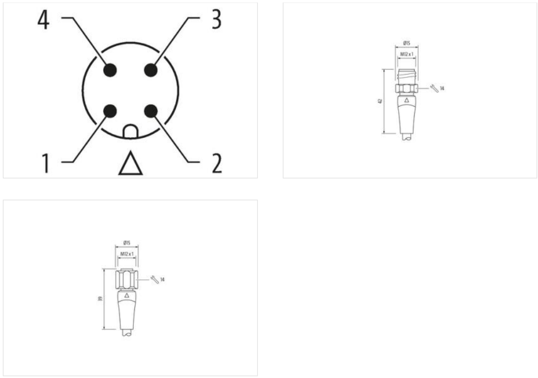 Cáp có đầu nối ngành thực phẩm M12 male-M12 female A-code, cáp 1.5m Murrelektronik 7024-40021-3210150 - body 2