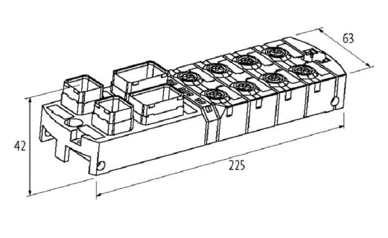 Khoi-I-O-an-toan-IP67-DI8_4-F-DO4-ProfiNet_PROFIsafe-Murrelektronik-55563-DINMENSION