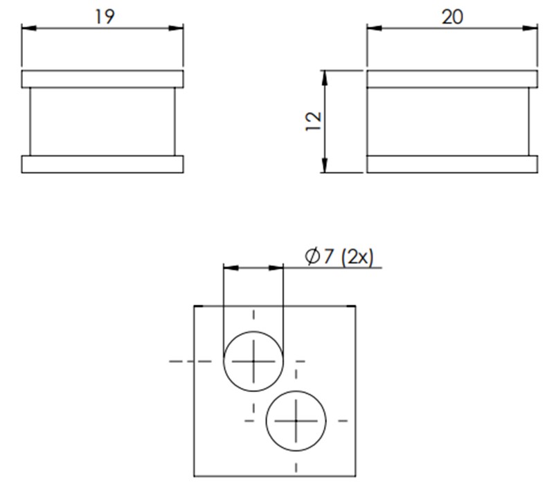 Miếng đệm 2 cáp 7mm vào tủ điện QT của Icotek 42578 - detail