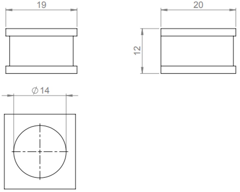 Miếng đệm cáp 14mm vào tủ điện QT của Icotek 42514 - detail