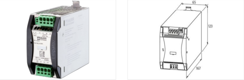 Bộ nguồn 3 pha DC 24V 20A Murrelektronik Emparro 85692 - detail