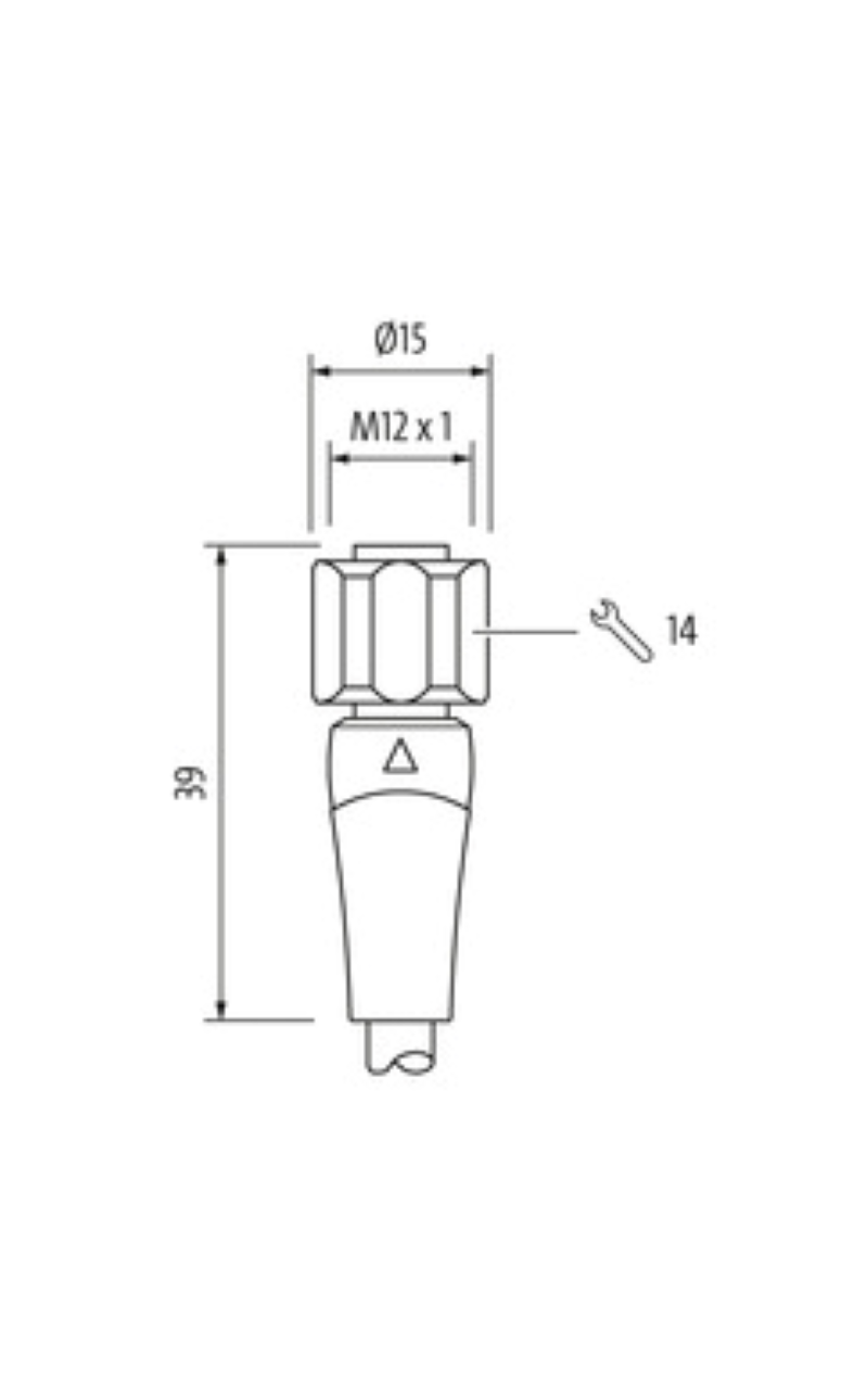 Đầu nối M12 A-code dùng trong ngành thực phẩm 5 m cáp 7024-12221-3210500-body2