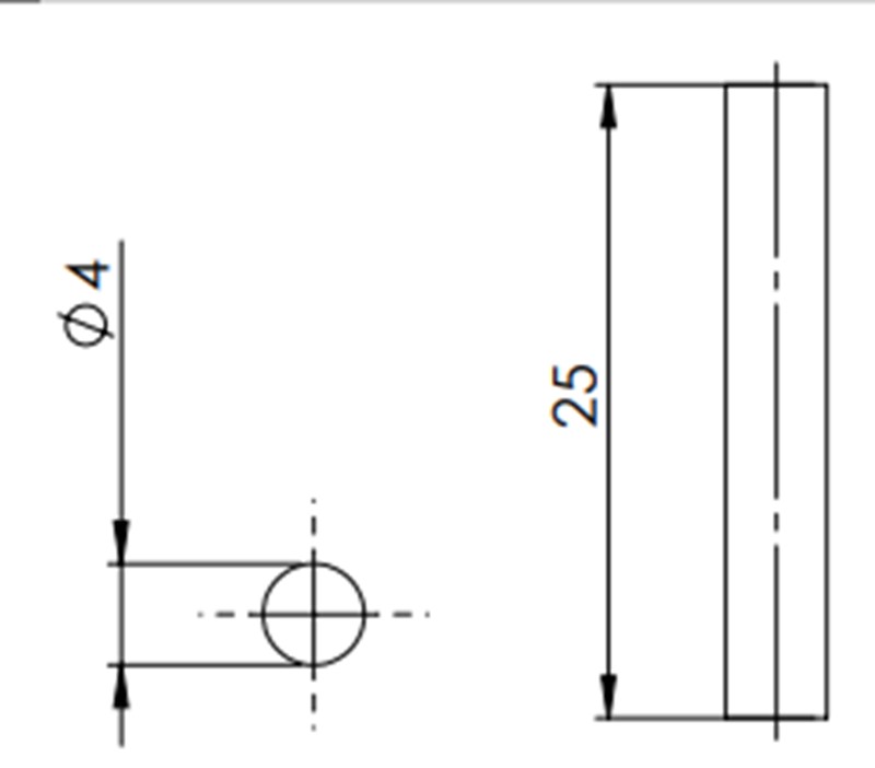 Thanh bit kín đệm cáp 4mm ST của Icotek 42908 - dimension