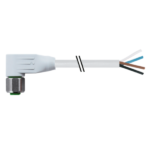 Cáp bọc chống nhiễu 10m có đầu nối M12 female 90° A-code 4 chân 7014-13261-2011000 cho ngành thực phẩm-header