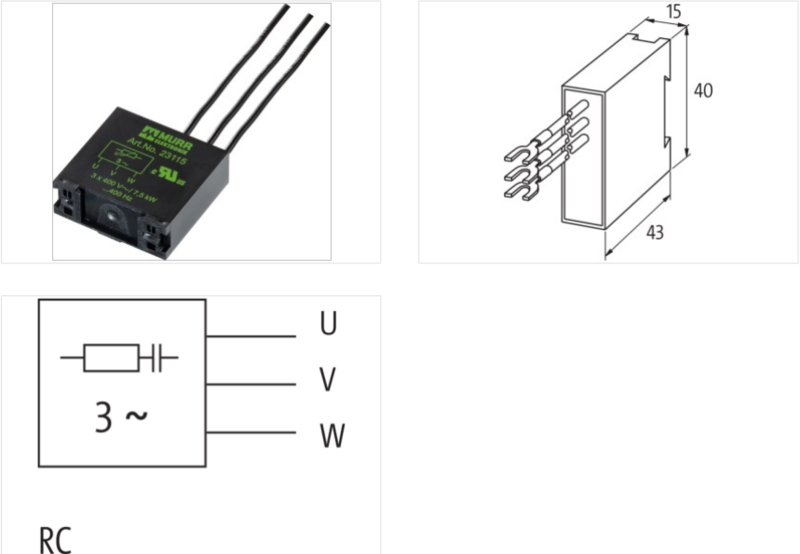 Bộ dập xung hồ quang cho motor 4kW 23050 mạch RC- detail