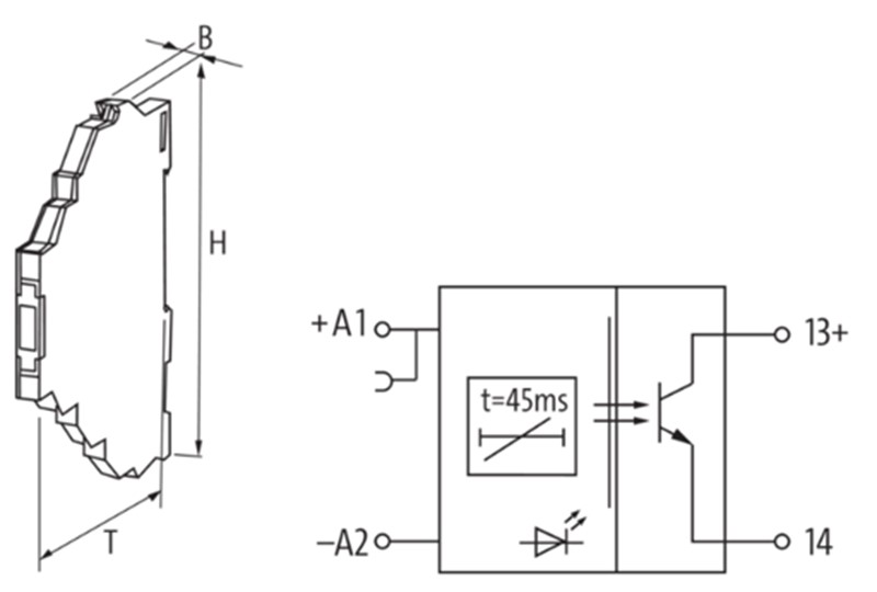 Bộ định thời 24VDC 45ms Miro 6.2 3000-18512-0200030 - detail