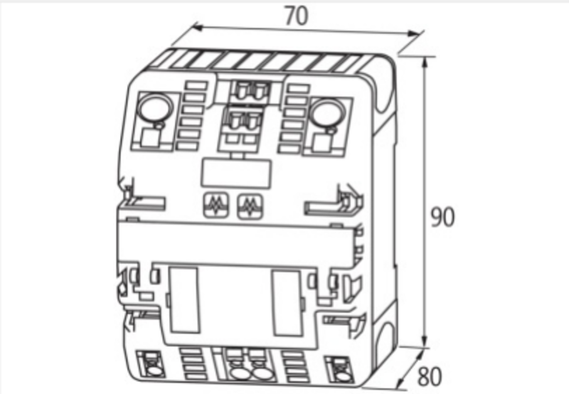 Bộ dự phòng nguồn DC 24V 40A 85496 - dimension