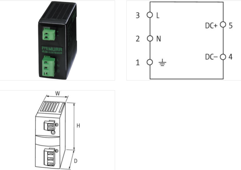 Bộ nguồn 1 pha DC 24V 1.3A MCS-B 85161 của Murrelektronik - detail