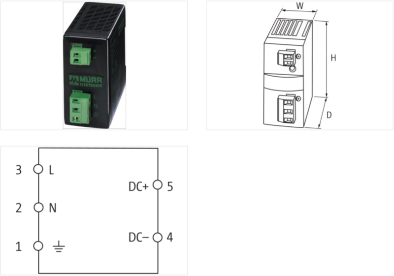 Bộ nguồn 1 pha DC 6V 3A MCS-B 85371 của Murrelektronik -detail