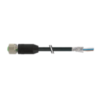 Cáp 10m bọc chống nhiễu có đầu nối M12 female 0° A-code 5 chân 7000-13221-6431000 - HEADER