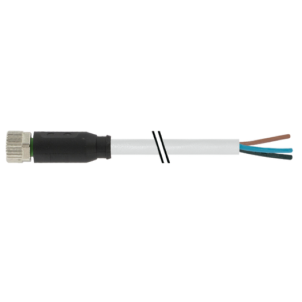 Cáp 10m có đầu nối M8 female 0° A-code 3 chân 7000-08041-2301000 - header