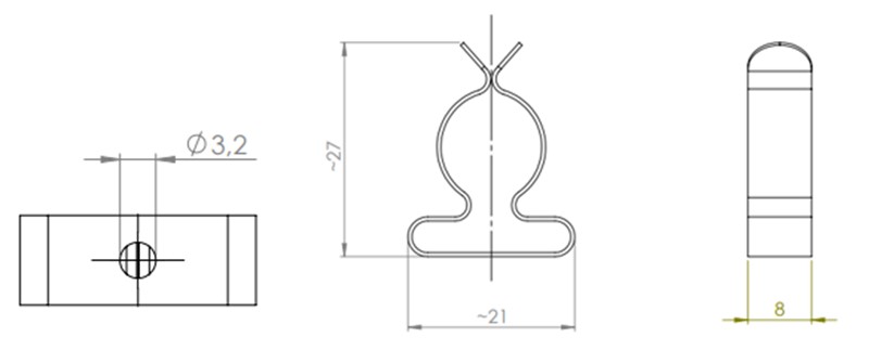 Kẹp cáp thoát nhiễu điện từ cáp 17mm 36206 - detail