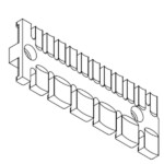 Miếng cố định 11 cáp lắp DIN-rail Icotek 32114 header