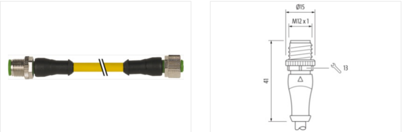 Cáp 3m 2 đầu nối M12 male 0° / M12 female 0° A-code 5 chân 7000-40041-0350300 - detail1