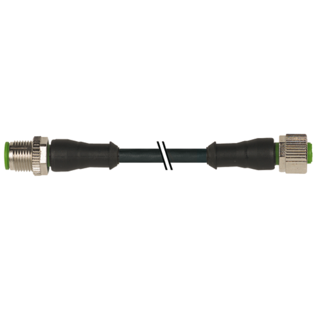 Cáp 5m 2 đầu nối M12 male 0° / M12 female 0° A-code 4 chân 7000-40021-6540500- header
