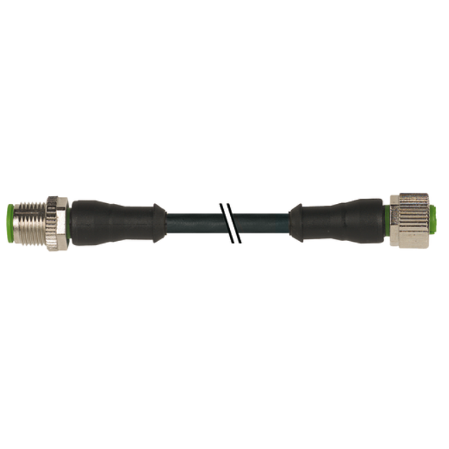 Cáp 7m 2 đầu nối M12 male 0° M12 female 0° A-code 4 chân 7000-40021-6540700- header