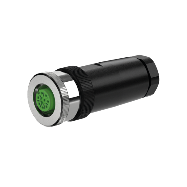 Đầu nối M12 female 0° A-code 8 chân 7000-17321-0000000 - HEADER