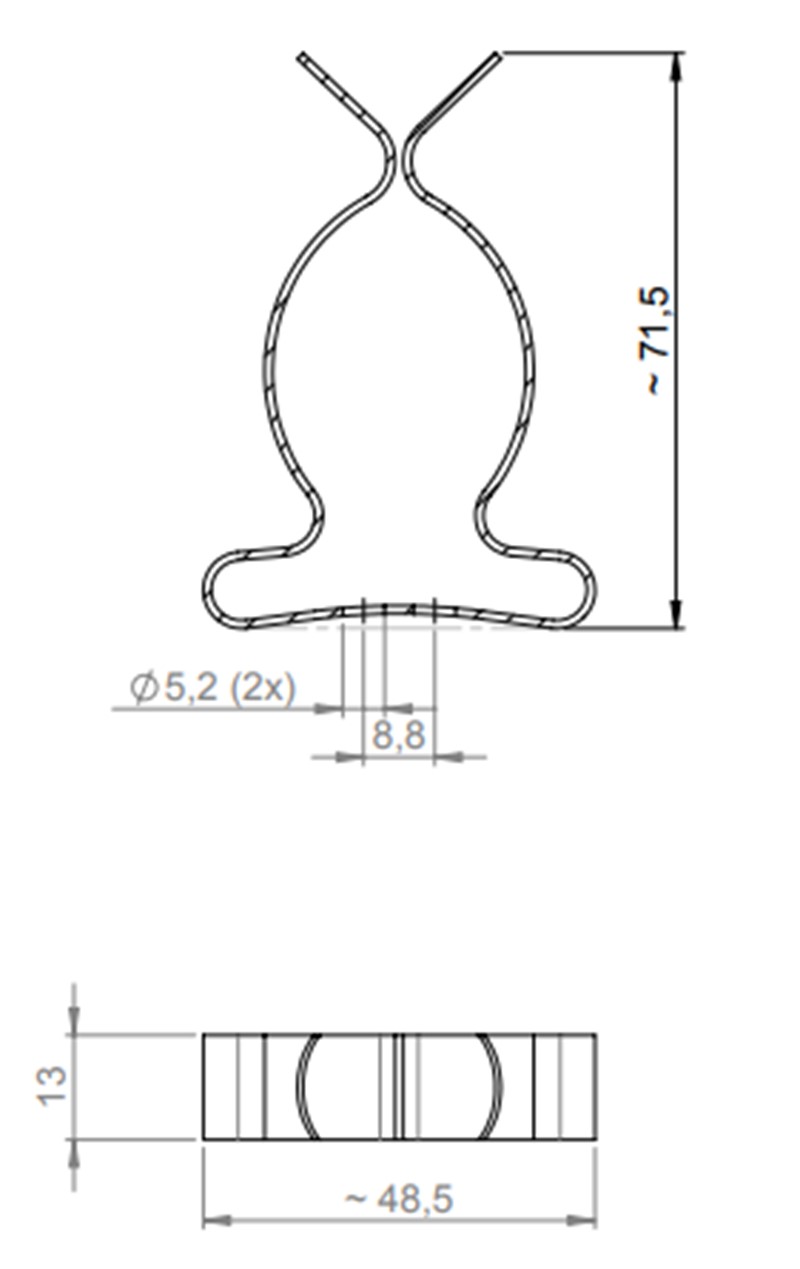 Kẹp cáp bọc chống nhiễu SKL 38-48 36213 - detail