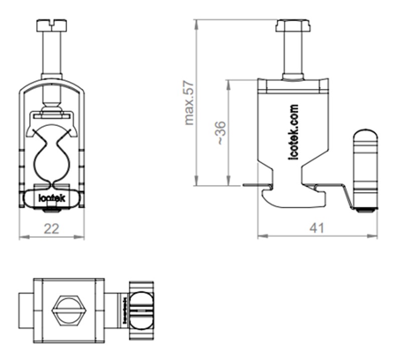 Kẹp cáp thoát nhiễu EMC lắp C-rail CC-LFC 12-19 - detail