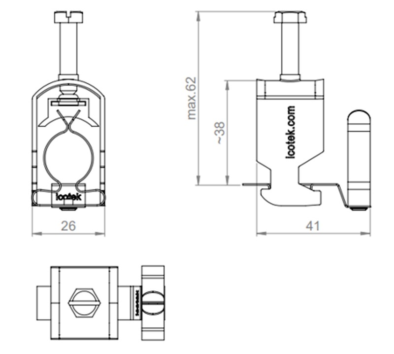 Kẹp cáp thoát nhiễu EMC lắp C-rail CC-LFC 18-23 - detail