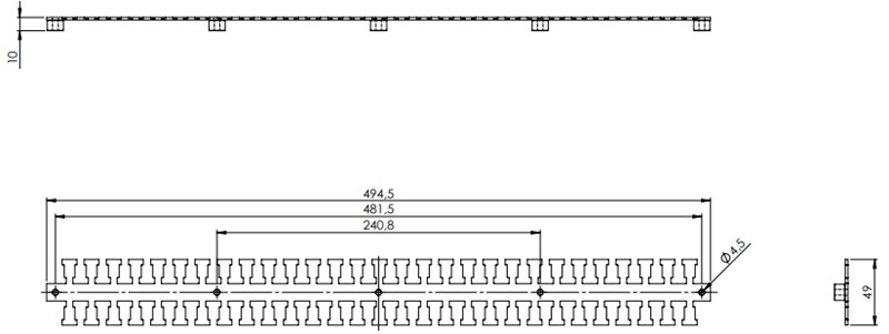 Kẹp giữ cáp chống nhiễu 29 răng lược có gối đỡ KAFM 29|DH 36462 - detail
