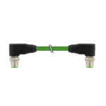 Cáp 0.4m bọc chống nhiễu 2 đầu nối M12 male 90° / M12 male 90° D-code 7000-44561-7960040 -HEADER