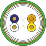 Cáp mạng ethernet cuộn 500m CAT5e 2 cặp ruột