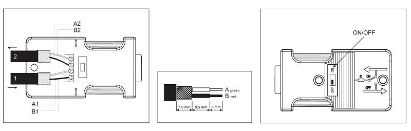 Đầu nối Profibus 180° không có PG interface 700-972-0CA12 - DETAIL