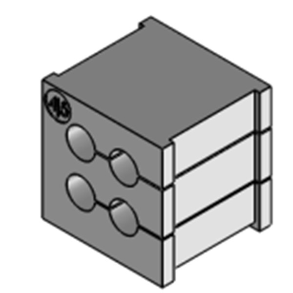 Đệm 4 cáp 5mm KT4/5 39908 header