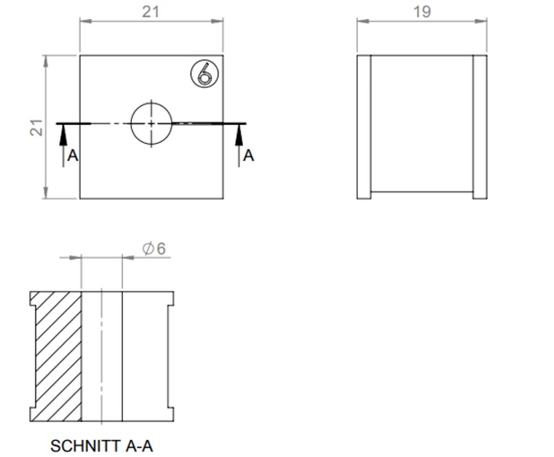 Đệm cáp 6mm KT6 41206 - detail