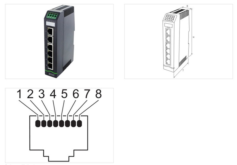 Ethernet switch 6 cổng RJ45 1000Mbit Xelity 58814 - DETAIL