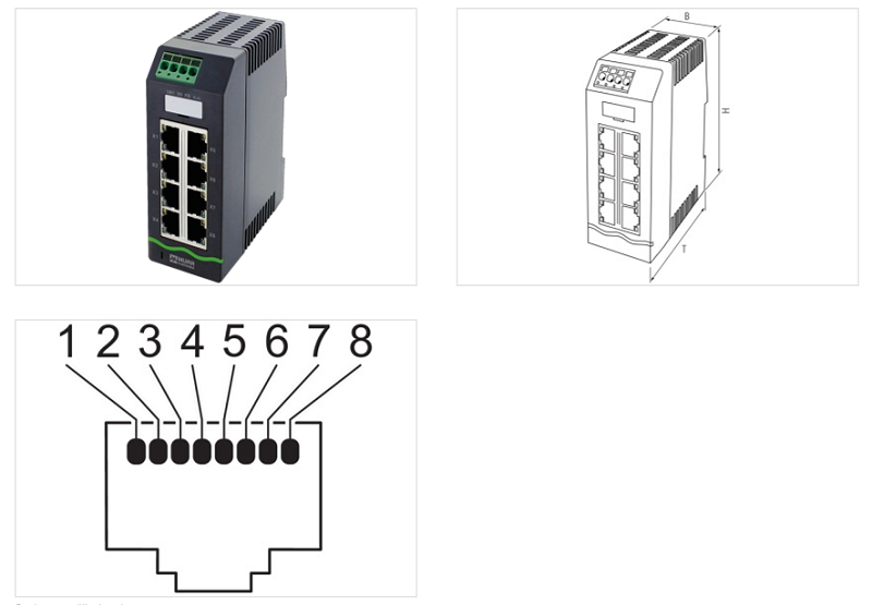 Ethernet switch 8 cổng RJ45 100Mbit Xelity 58812 -DETAIL