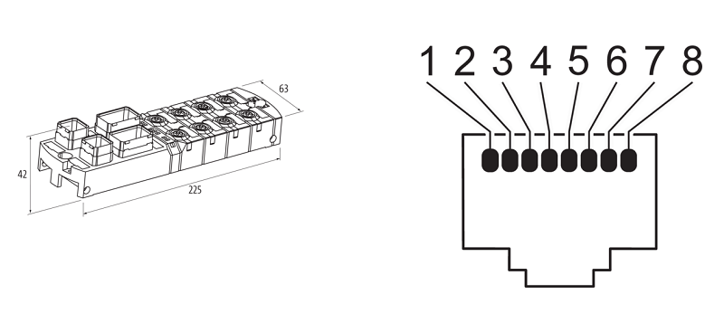 Mô-đun I/O an toàn IP67 mạng Profinet MVK-MPNIO 55562 - DETAIL