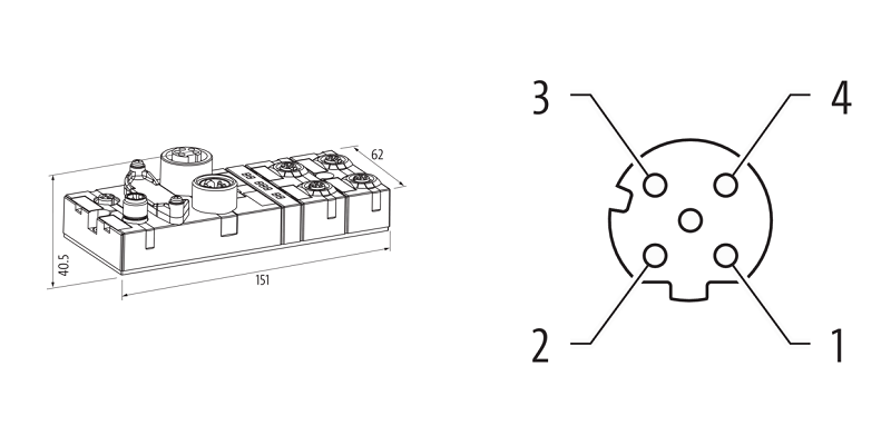 Mô-đun I/O mạng Profinet Cube67 56526 - DETAIL