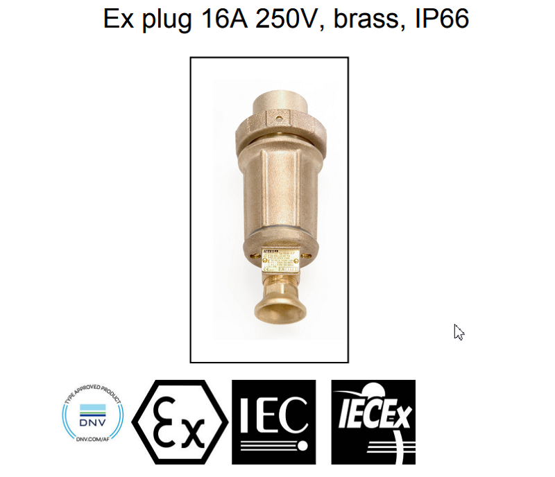 Phích cắm công nghiệp chống cháy nổ 10030750 - body