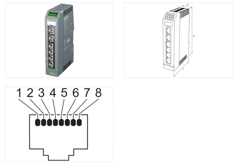 Profinet switch 6 cổng 1000Mbit Xelity 6TX 58823 - DETAIL