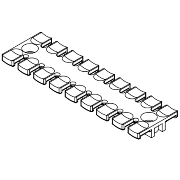 Tấm lược giữ cáp bắt vít 9 răng ZL 32234