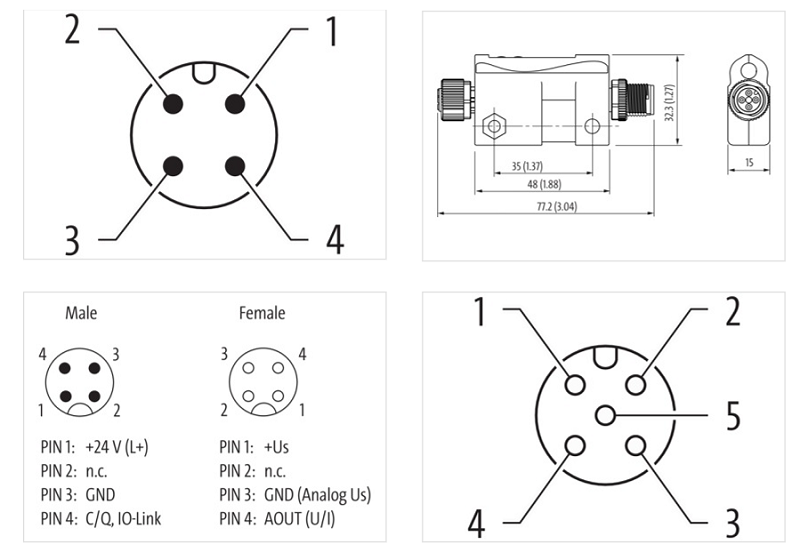 Bộ chuyển đổi tín hiệu IO-Link / analog 4-20mA 5000-00501-2110000 - DETAIL