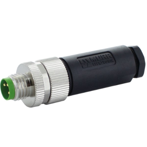 Đầu nối 3 chân M8 male 0° A-code 7000-08601-0000000 header