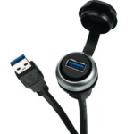 Đầu nối USB 3.0 có nắp đậy lắp mặt tủ MSDD