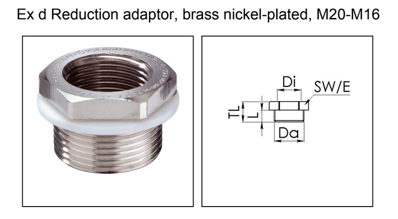 Đầu nối chuyển đổi ren chống cháy nổ 50065650 - detail