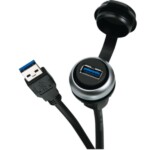 Đầu vào USB có nắp đậy lắp mặt tủ điện MSDD 4000-73000-0200000 header