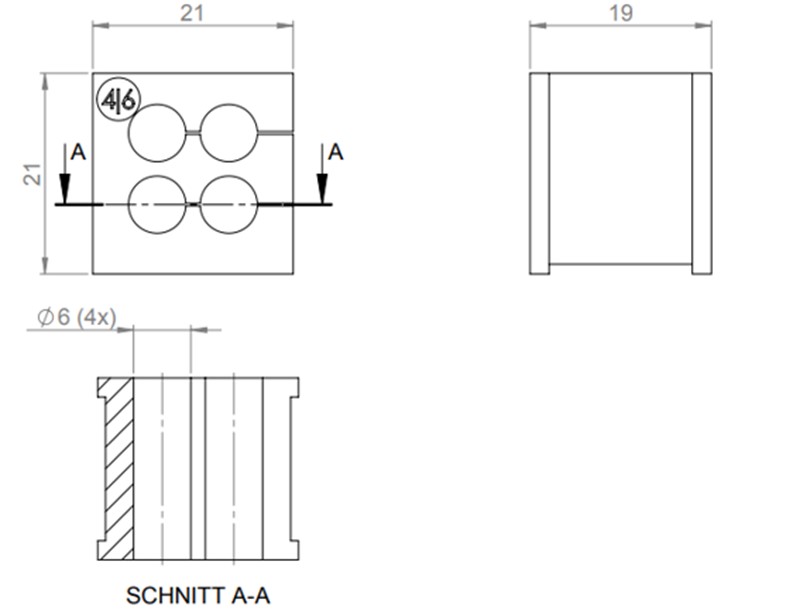 Đệm 4 cáp KT 4|6 39932 detail