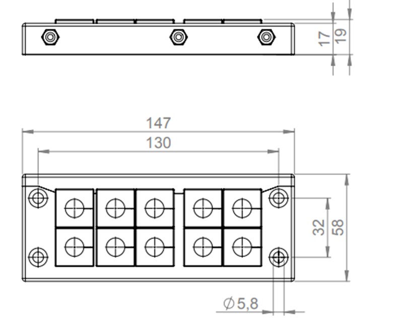 Khung đầu vào 10 cáp KEL-ER 24|10 48241 detail 